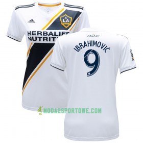 Koszulka Los Angeles Galaxy Ibrahimović 9 Damska Domowe Stroje Piłkarskie 2017-2018 Krótki Rękaw